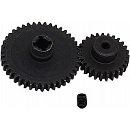 Metal Diff Main Gear 42T + Motor Gear 27T WLtoys A959-B 1:18