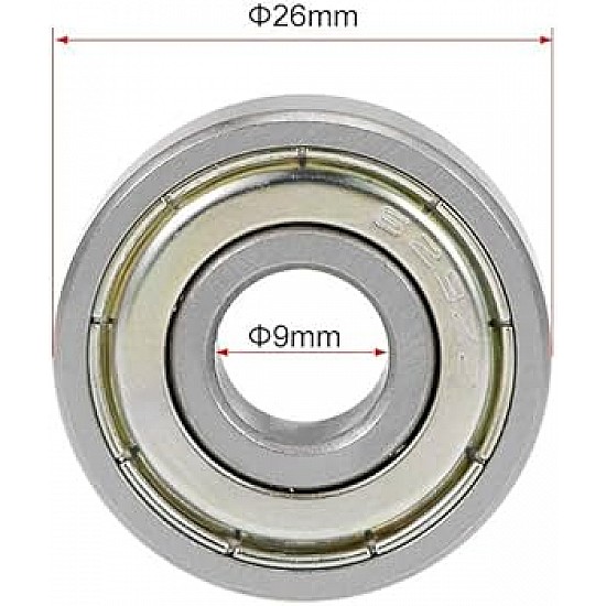 Mini Ball Bearing | 629ZZ(9x26x8)