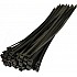 200 mm X 3.6 mm Nylon Flexible Black 100pcs Straps  Cable Tie