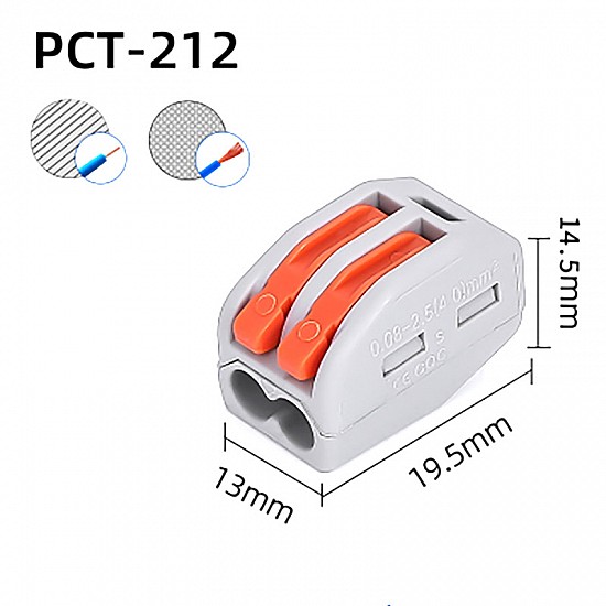 Orange PCT-212 Terminal Blocks