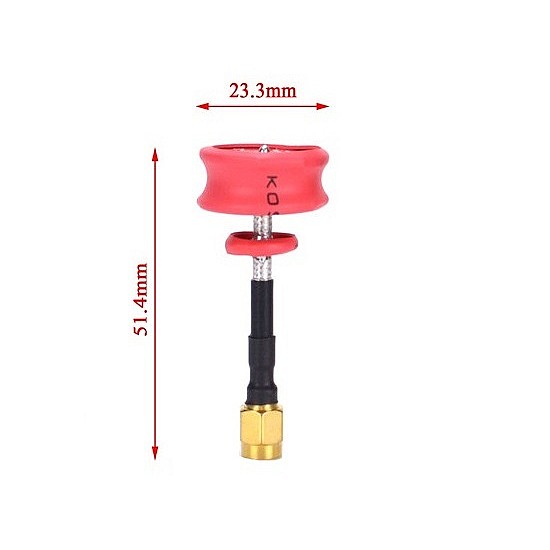 Pagoda Red 5.8G Short RP-SMA Antenna