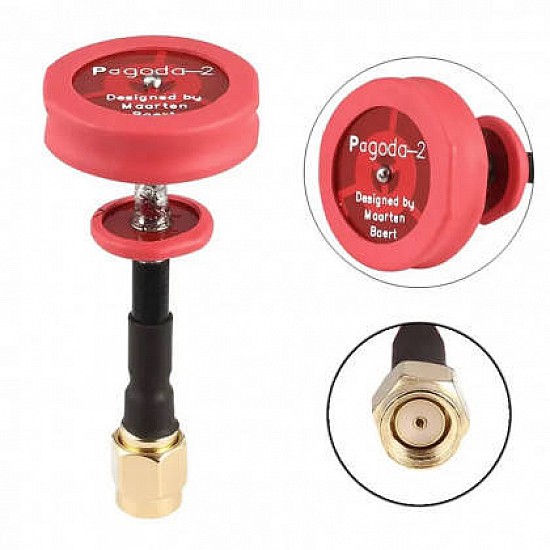 Pagoda Red 5.8G Short RP-SMA Antenna