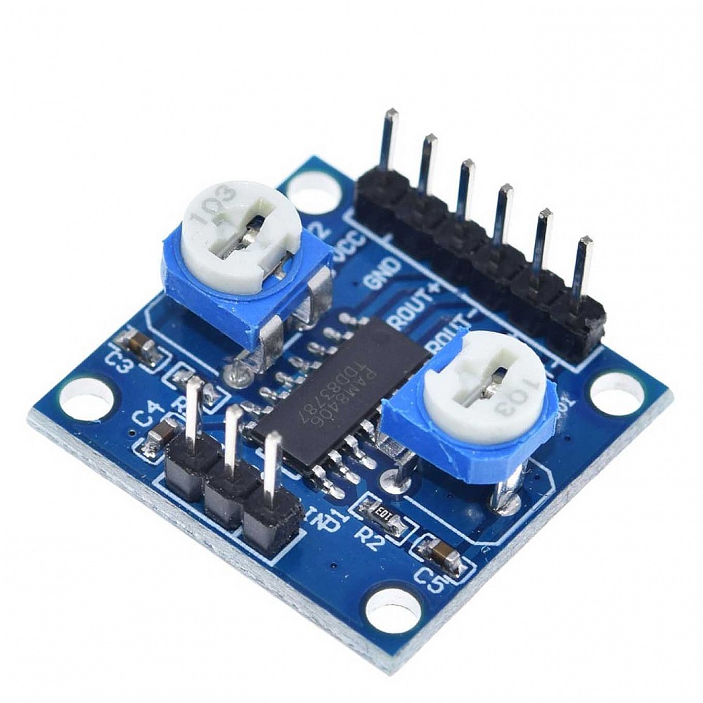 PAM8406 Digital Amplifier Board with Volume Control Potentiometer 5Wx2 ...