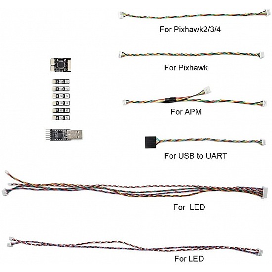 Pixhawk Mavlink External LED Controller for APM Pixhawk2 Ardupilot