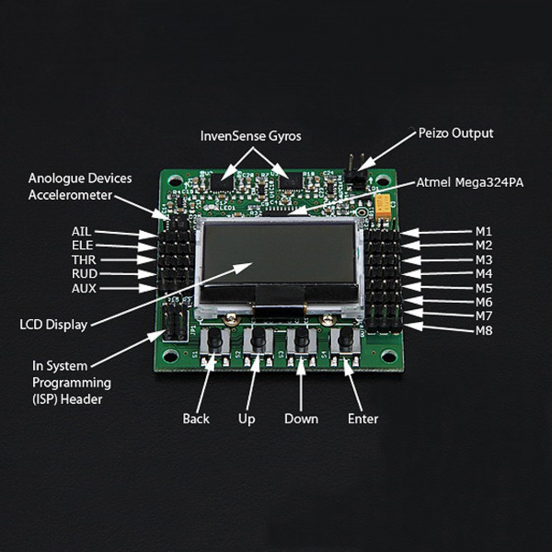 KK2.1.5 LCD Flight Controll Board for FPV Racing Drone KK Flight