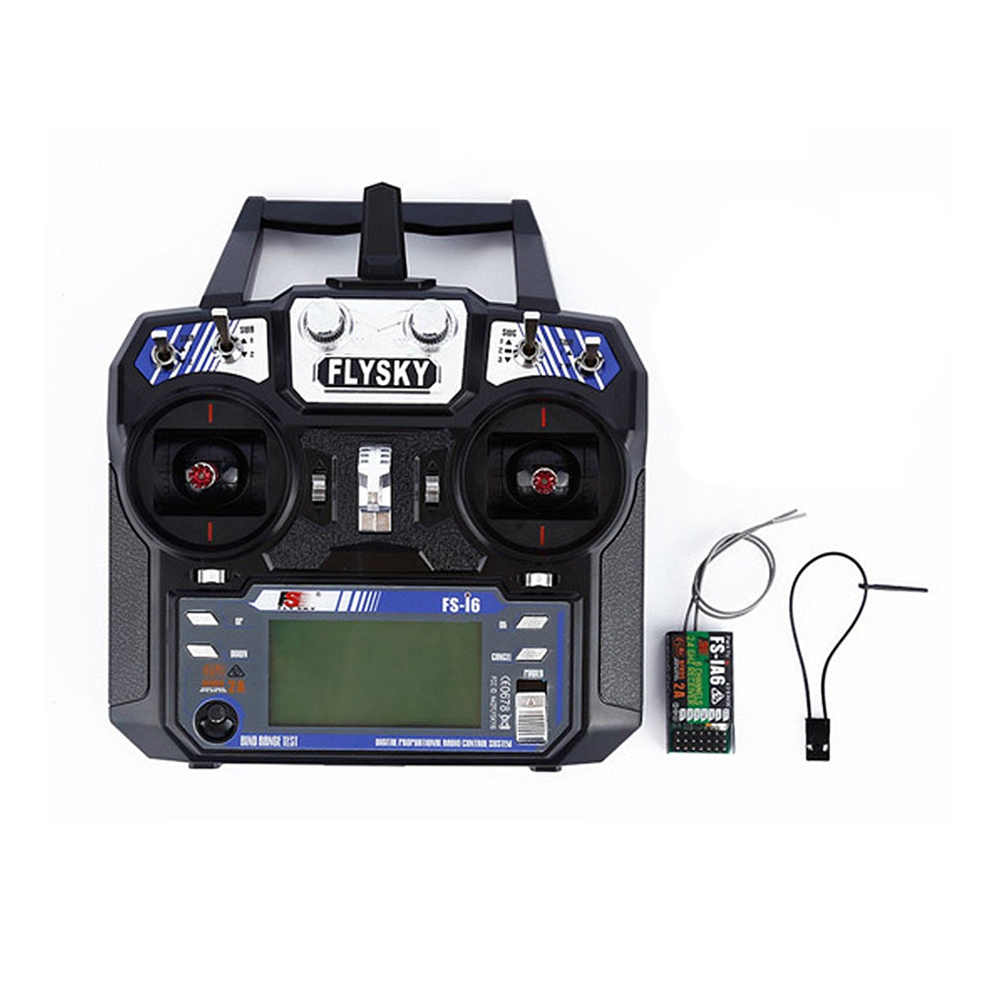 FlySky FS-i6 2.4G 6CH AFHDS RC Transmitter With FS-iA6 Receiver