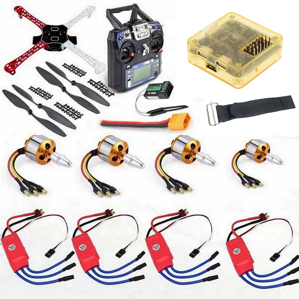 Quadcopter Drone Combo Kit With Cc3d (motor + Esc + Propeller + Flight 