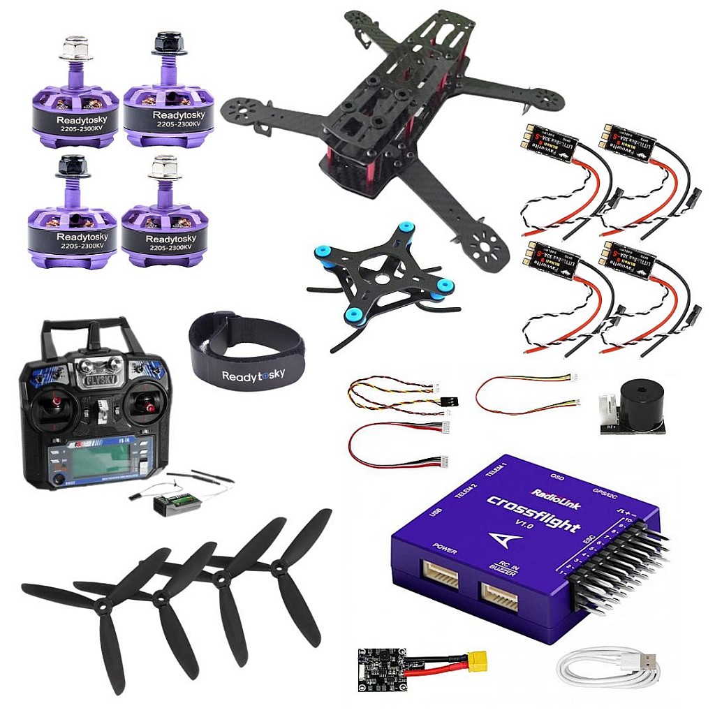 Racing Quadcopter Drone Kit with Crossflight