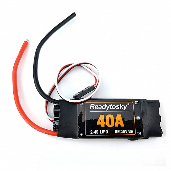 Readytosky 40A 2-4S ESC With 3.5mm Banana Connectors