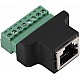 RJ45 Female to 8 Pin Screw Terminal Adaptor