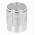 Silver Aluminum Alloy Potentiometer Knob Cap