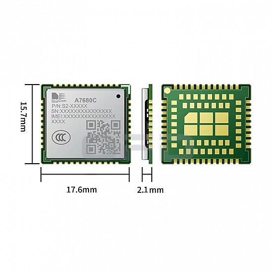 SIMCom A7680C 4G CAT1 Module Hardware For SIM800C Global