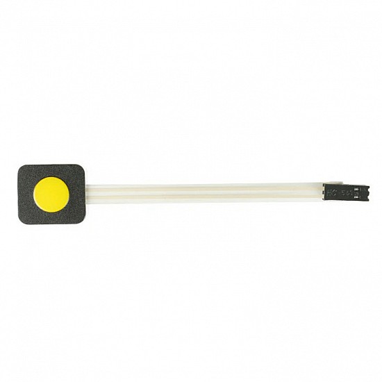 Single Membrane Switch With Extended Connector | Yellow