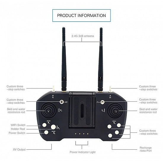 SKYDROID T12 2.4GHz 12CH Remote Control