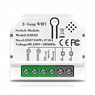 2 Channel Smart Wireless WIFI 10A Switch Work with Alexa , Smart life app, Google home and IFTTT (Tuya)