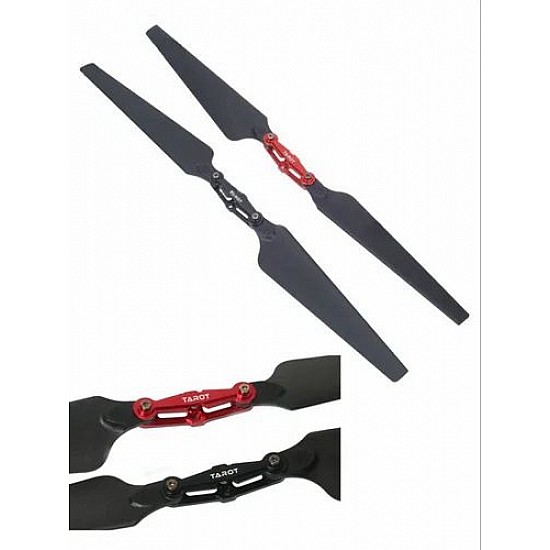 Tarot 1760 High Efficiency 17inch Folding Propeller Pair (CW+CCW) With Mounting Clips