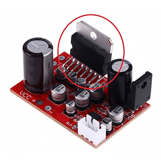 TDA7379 amplifier board With AD828 preamplifier effect