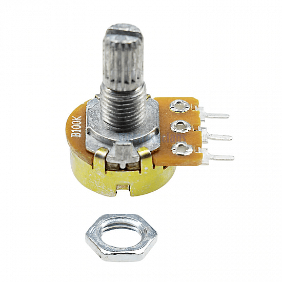 WH148 100K Ohm 3Pin 15mm Shaft Single Potentiometer