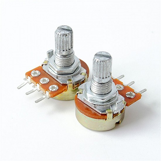 WH148 100K Ohm 3Pin 15mm Shaft Single Potentiometer