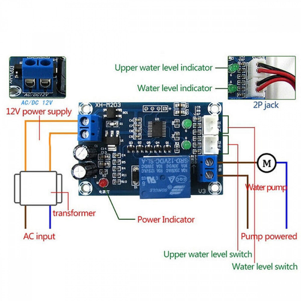 XH-M203 Automatic Water Level Controller Switch Module